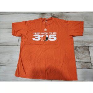 vtg mens adult Dime Lyfe University of Miami Hurricanes we are the 305 shirt 2XL